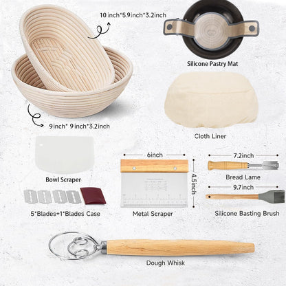 Bread Proofing Basket Set